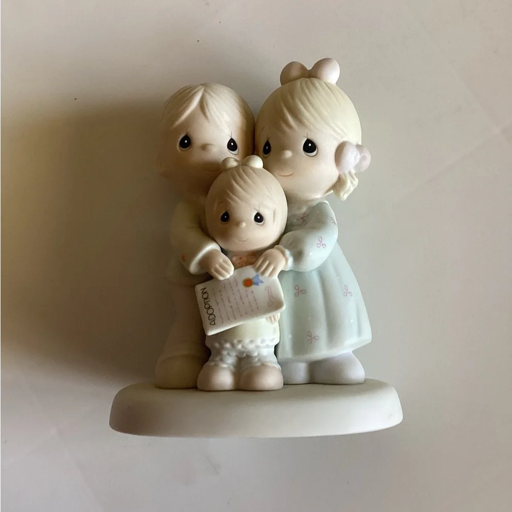 Precious Moments Family Figurine - Cream and White
